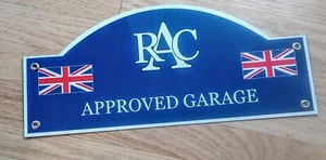 RAC British English Car garage sign .. Jaguar Bentley Lotus MG Triumph Healey - Picture 1 of 1