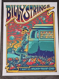 Billy Strings 2023 Frankfurt Germany Zazzcorp Signed Poster Screen Print s/n - Picture 1 of 8