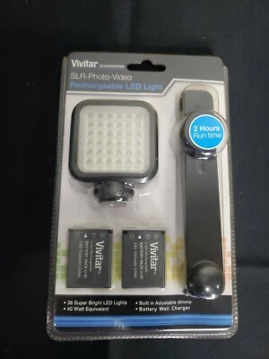 Vivitar SLR-Photo-Video Rechargeable LED Light VIV-VL-400 *Sealed* NIB - Image 1 of 2
