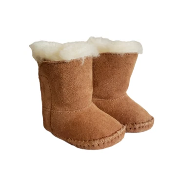 UGG Baby I Caden Botín Botas Zapatos Talla 0/1 Marrón Tostado Infantil NUEVO Foto 1 de 4
