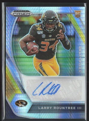 2021 Prizm Draft Larry Rountree II Prism Autograph Rookie Card RC #DPA-LRO - Image 1 of 2