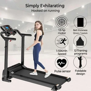 Treadmill Running Electric Motorized Foldable Exercise Machine Gym Home Fitness - Picture 1 of 9