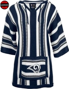 Nfl Womens Apparel / LA RAMS Baja Styled Sweater Hoodie, LG / XL, nwt, CLEARANCE - Picture 1 of 6