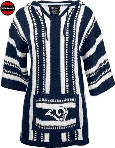 Nfl Womens Apparel / LA RAMS Baja Styled Sweater Hoodie, LG / XL, nwt, CLEARANCE Cover