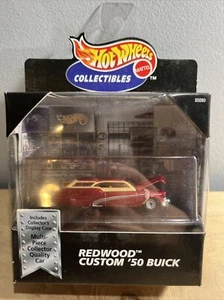 COLLECTIBLES RED REDWOOD CUSTOM '50 BUICK LTD ED HOT WHEELS 1/64 DIECAST CAR - Picture 1 of 3