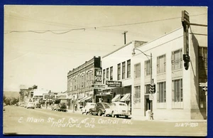 Medford Oregon or E Main street corner N Central Avenue real photo postcard RPPC - Picture 1 of 2