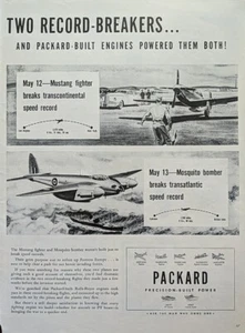 1944 de colección Mustang Mustang Fighter & Mosquito Bombardero récord de avión - Imagen 1 de 1