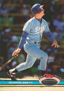 1991 Stadium Club Baseball #159 George Brett Kansas City Royals