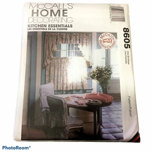 McCalls Pattern 8605 Home Decorating Kitchen Placemats Oven Mitt 1997 Uncut - Picture 1 of 2