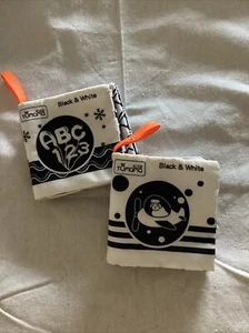 Tumama Kids Black & White Cloth Book ABC 123 & Transportation Cloth Book - Picture 1 of 2