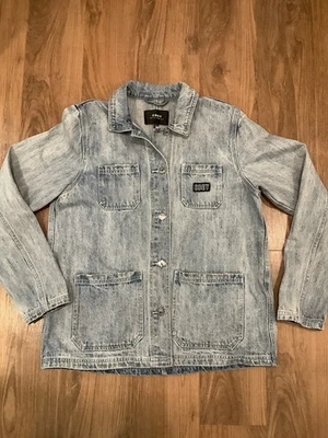 Obey Hauge мужской джинсовой ткани длинным рукавом Chore куртка размер L - Изображение 1 из 4