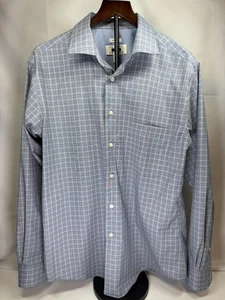 Joseph Abboud Hemd Herren Large kariert klassische Passform bügelfrei Langarm Kleid - Bild 1 von 9