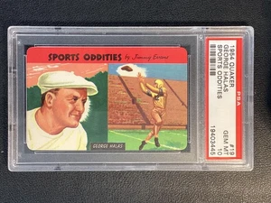 PSA 10 1954 Quaker Sports Oddities #19 George Halas Chicago Bears HOF GEM MINT - Picture 1 of 2