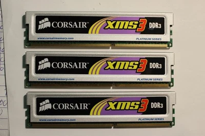 Corsair, XMS3, RAM 6GB, DDR3, 3x2GB, 1333Mhz - Bild 1 von 2