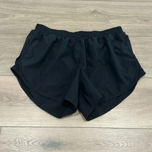 NIKE Black Abstract Running Active Workout Gym Shorts Size Medium - Picture 1 of 10