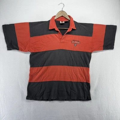 Vintage Buffalo Sabres Rugby Shirt Men’s Large Red Black Colorblock Embroidered - Image 1 of 4