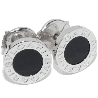 Pendientes Bvlgari Bvlgari Ónix Oro Blanco 18 K Mujer Joyería Auténtica #01290 Foto 1 de 4