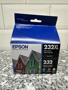 Epson 232XL Black & 232 Color Ink Cartridges T232XL Exp 2026 OEM New / Open Box - Bild 1 von 3
