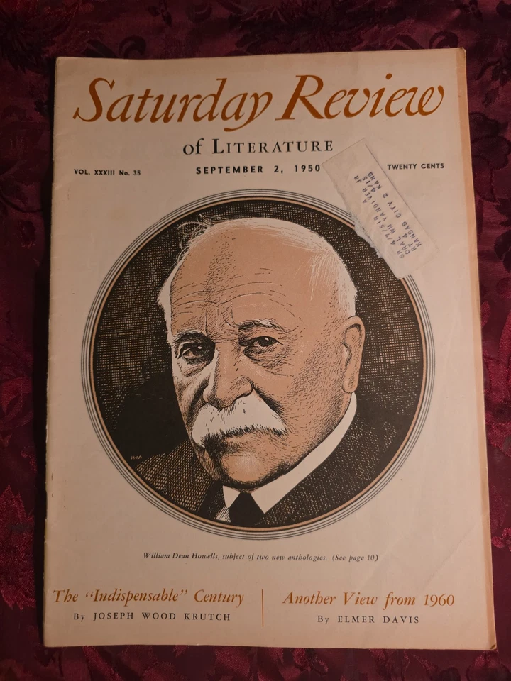 Saturday Review September 2 1950 WILLIAM DEAN HOWELLS JOSEPH WOOD KRUTCH - Image 1 of 1