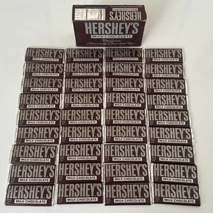 Hershey Candy Bar Box of 36 classic innerfoil with paper sleeve wrappers 2003 - Picture 1 of 11