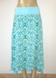 FRISCHE PRODUKTE Größe XL Rock Ikat Surfside Schwimmbad blau $ 65 neu mit Etikett Midi Falte - Bild 1 von 5