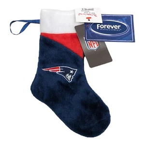 New England Patriots Christmas Stocking 7" Mini Blue Logo Hanging New w/ Tags - Picture 1 of 5