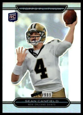 2010 Topps Platinum #21 Sean Canfield FOOTBALL New Orleans Saints - Image 1 of 2