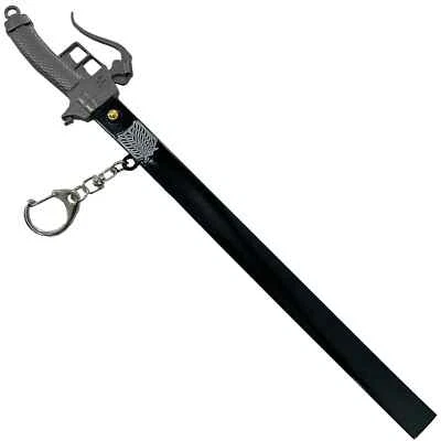 Spring Action Popup Mini Katana Keychain AOT 3D Maneuver Blade - Overall 9" - Image 1 of 4