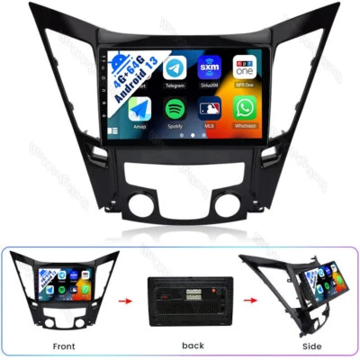  Android 13 For Hyundai Sonata 2011-2015 Apple CarPlay Car Stereo Radio GPS NAVI - Image 1 of 4