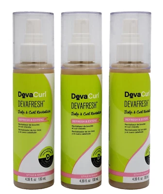 DevaCurl DEVAFRESH Scalp & Curl Revitalizer 4.39 oz - "Set of 3" - Imagem 1 de 4