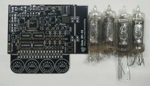Nixie Röhrenhanduhr Kit. Leiterplatte mit IN-16 Röhren - Bild 1 von 5