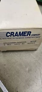 Cramer 390A-A timer relay .05 to 2 second 120 volt 60 hz new OPEN BOX - Picture 1 of 4