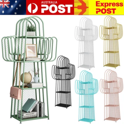 Freestanding Bookshelves Cactus Shaped 4-Tier Kids Bedroom Decorate bookshelf AU - image 1 of 4