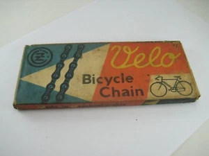 VELO BICYCLE CZ CHAIN 1/2" X 1/8" 112 FOR VINTAGE RALEIGH FROM CZECHOSLOVAKIA - Picture 1 of 12