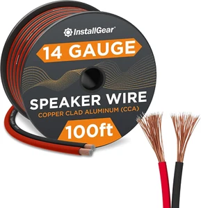 14 Gauge Speaker Wire - Red/Black 100Ft Speaker Wire for Car, Home Theater.. - Foto 1 di 12