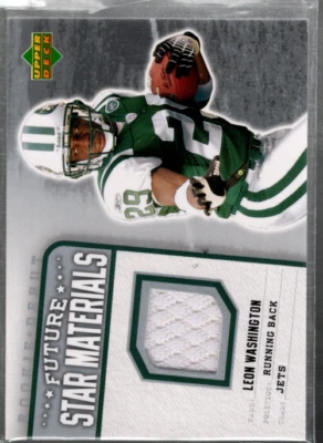 A1866- 2006 Rookie Debut Future Star Materials Silver #FSMLW Leon Washington Jsy - Image 1 of 2