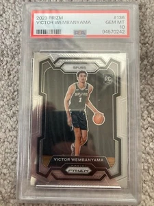2023 Prizm #136 Victor Wembanyama PSA 10 GEM MT RC Spurs Rookie - Picture 1 of 2
