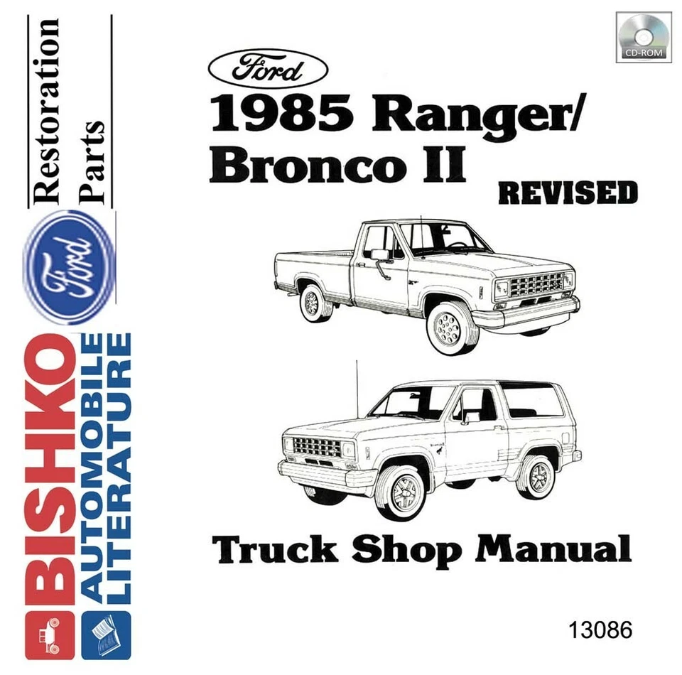 1985 Ford Truck Ranger, Bronco II Shop Service Repair Manual CD - Imagem 1 de 1