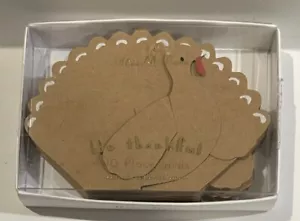 Meri Meri Be Thankful Thanksgiving Turkey Place Cards - Set of 10 - New - Picture 1 of 3