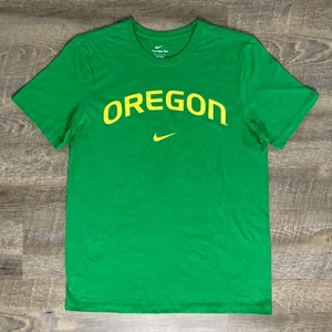 Nike Short Sleeve T-Shirt University of Oregon Size Medium Green Gold Ducks UofO - Picture 1 of 7