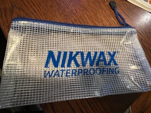 Nikwax Bolsa Transparente Kit de Prueba de Impermeabilización Bolsa de Transporte con Cremallera Esenciales Camping - Imagen 1 de 1