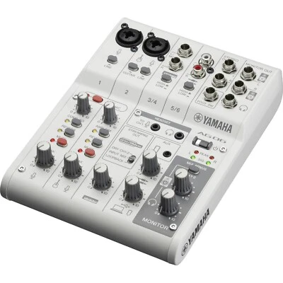 YAMAHA  6ch Live Streaming Mixer AG06MK2 W Color White  NEW From JAPAN Free ship - Image 1 of 3