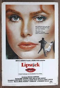 Lápiz labial Margaux Hemingway vintage original montado póster de película - Imagen 1 de 1