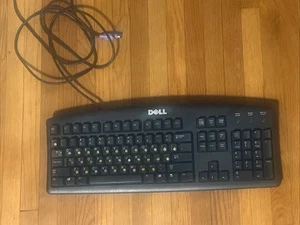 Dell Keyboard Computer Desktop RT7D20 Vintage 2002 Hardware Cord 6-Pin Wired PS - Picture 1 of 6
