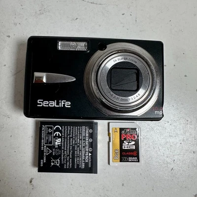 Cámara digital submarina compacta SeaLife DC1000 negra 10 MP 5X súper zoom Foto 1 de 4