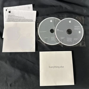 OEM Everything Else Mac OS X 10.4.7 Install /Applications 2-Disc Set & Stickers - Picture 1 of 2