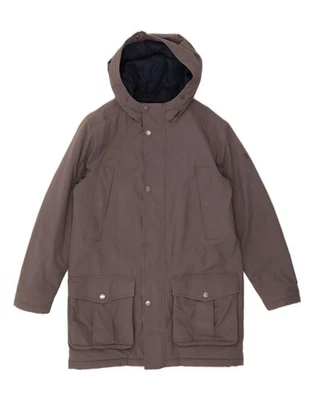 TIMBERLAND Mens Hooded Parka Jacket UK 38 Medium Grey Nylon DP03 - Image 1 of 4