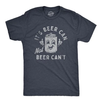 Camiseta Para Hombres Its Beer Can Not Beer Cant Divertida Amantes de los Beber Broma Positiva Foto 1 de 4