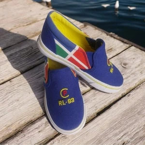 Zapatillas sin cordones Polo Ralph Lauren CP RL-93 colección privada juvenil talla 3 NUEVAS - Imagen 1 de 6