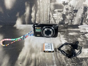 FUJI FINEPIX JZ310 12MP BLACK EXCELLENT+ WORKING Digital Pocket Camera HD movie - Picture 1 of 8